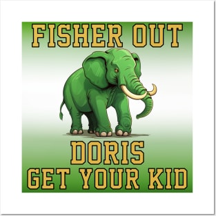 John Fisher Out Doris Get Your Kid Sell the Oakland Athletics Posters and Art